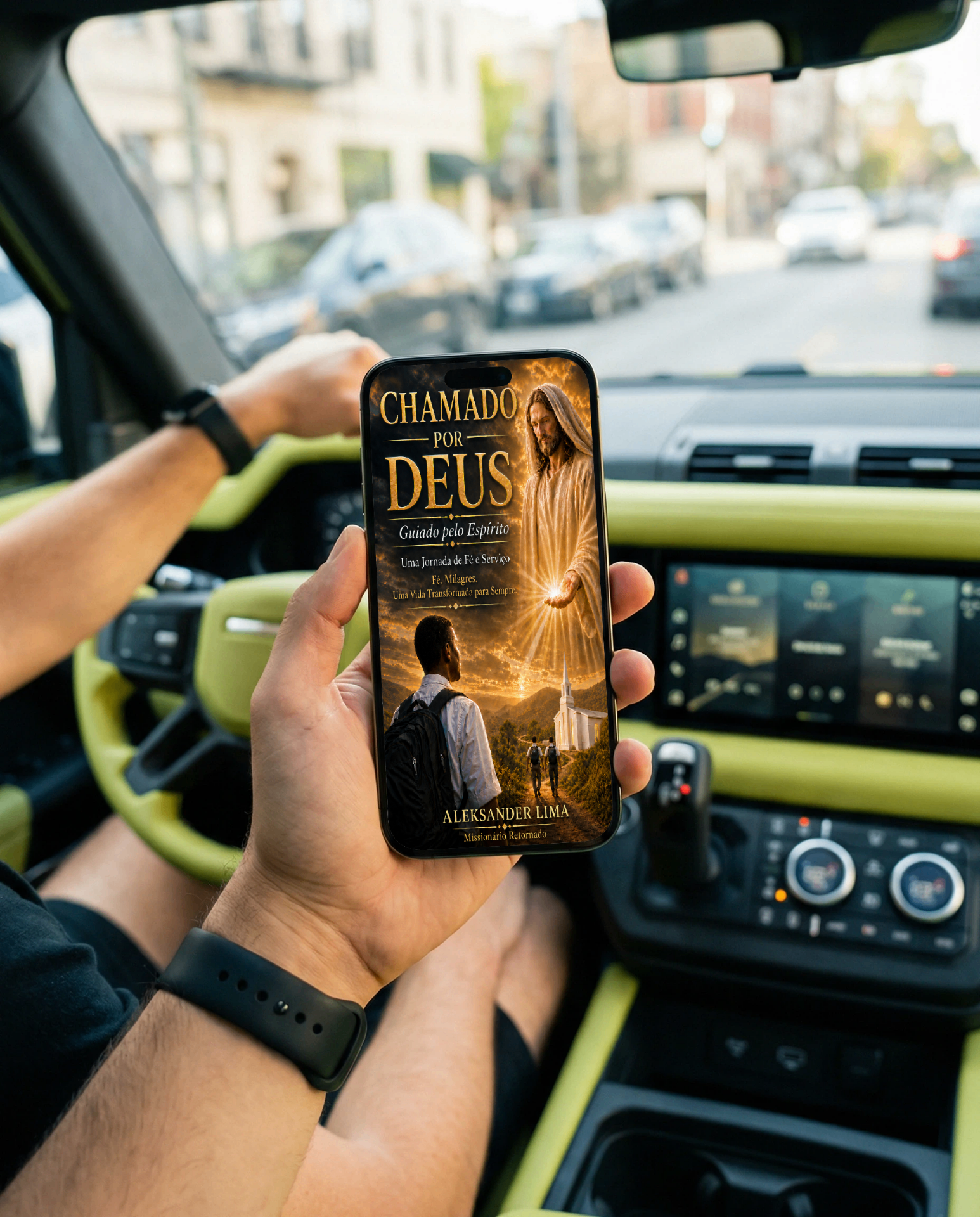 Leitura do ebook Chamado por Deus no telemóvel